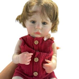 New 18Inch Girl Cameron Whole Body Silicone Vinyl Bebe Reborn Dolls 3D Painted